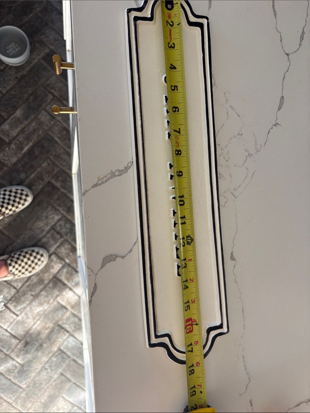 Hearth & Hand White Metal Wall Sign with Black Print - Picture 3 of 4